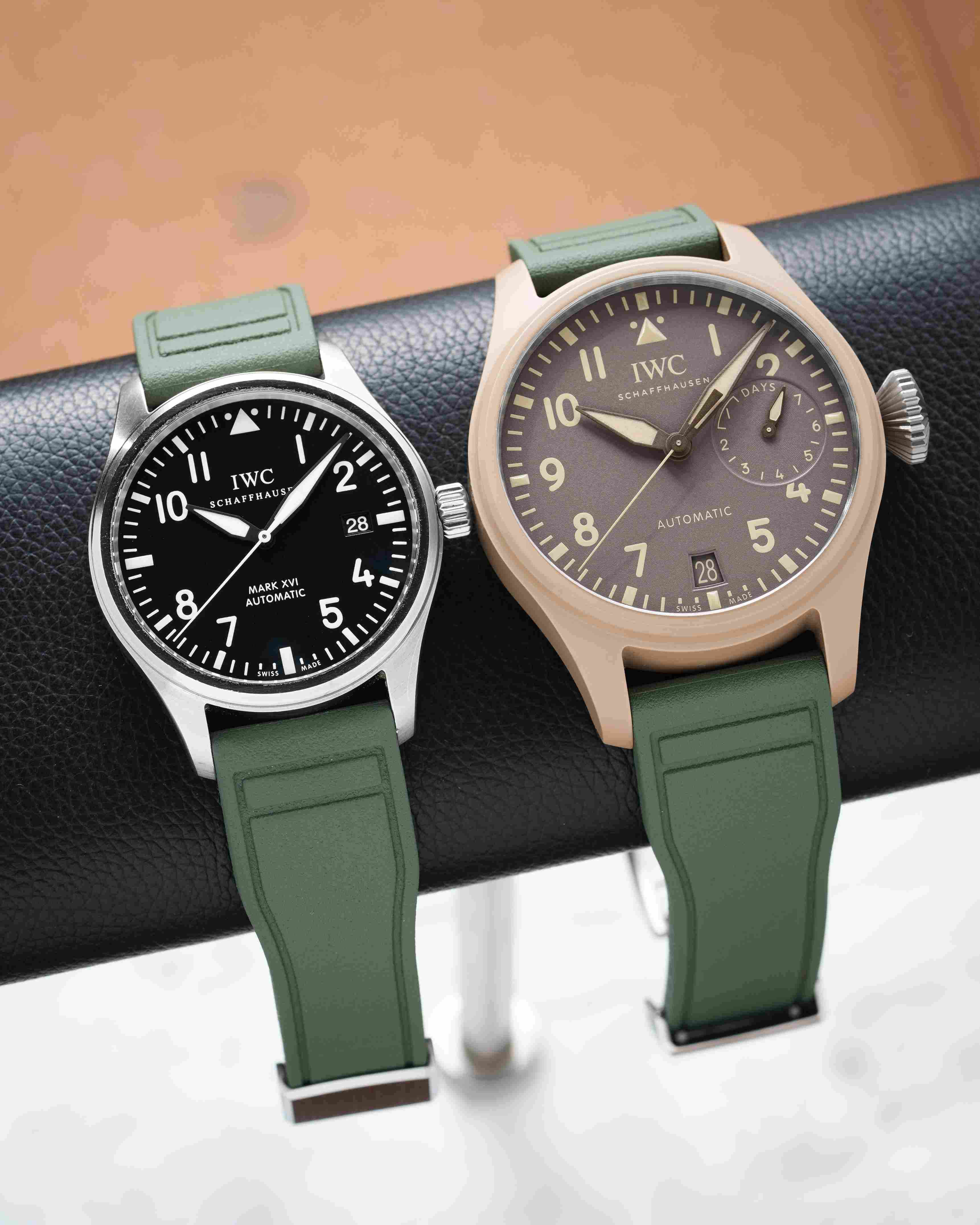 Olive Green Pilot CTS Rubber Strap - Image 7