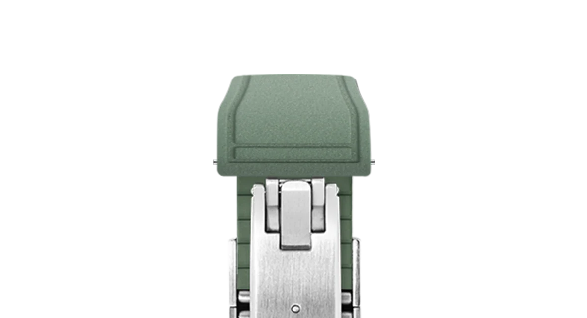 Olive Green Pilot CTS Rubber Strap - Image 8