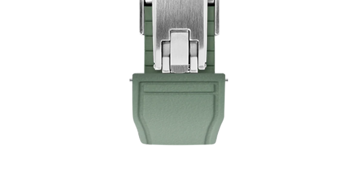 Olive Green Pilot CTS Rubber Strap - Image 9