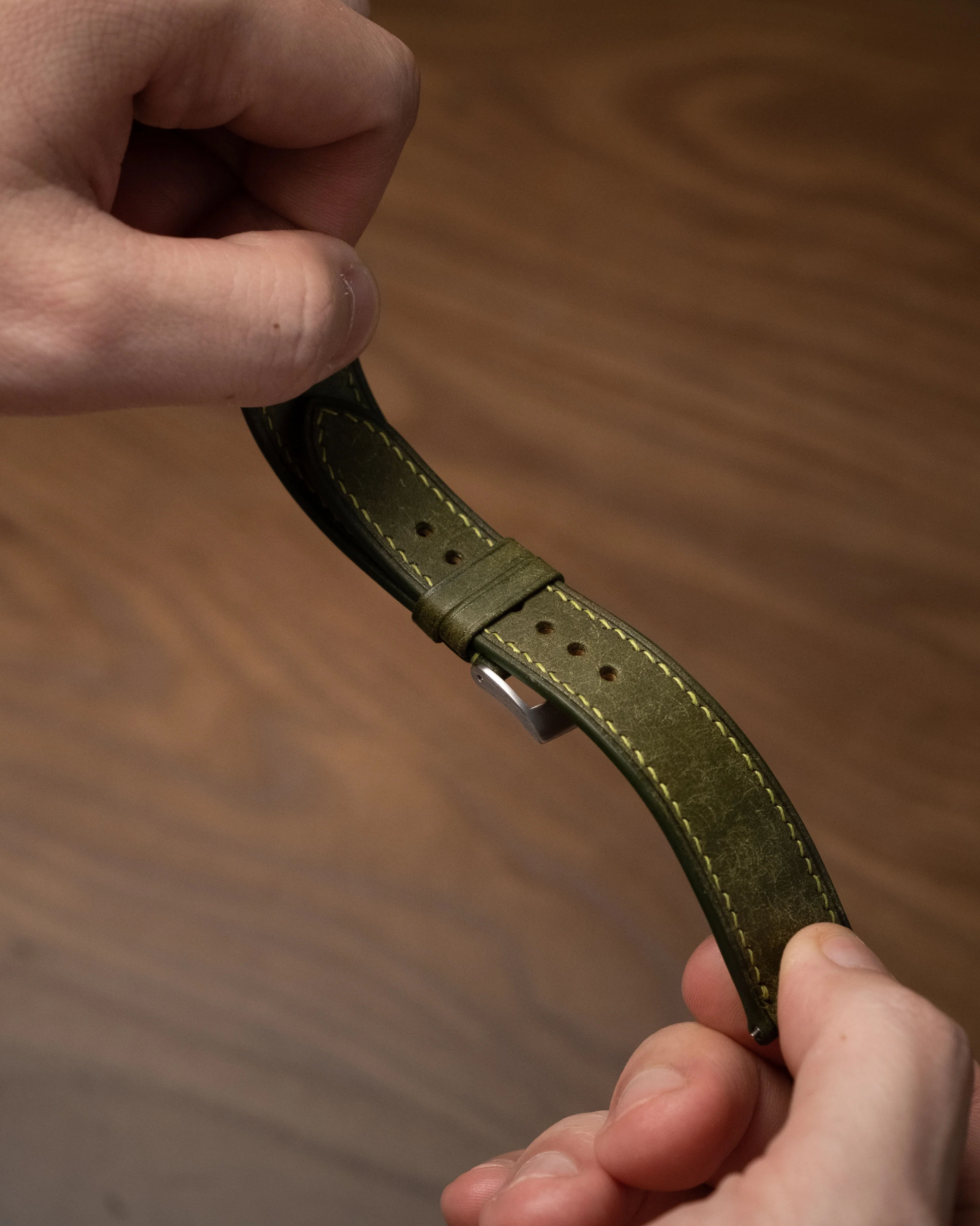 Overstock: Olive Green Pueblo Slim Strap - Image 5