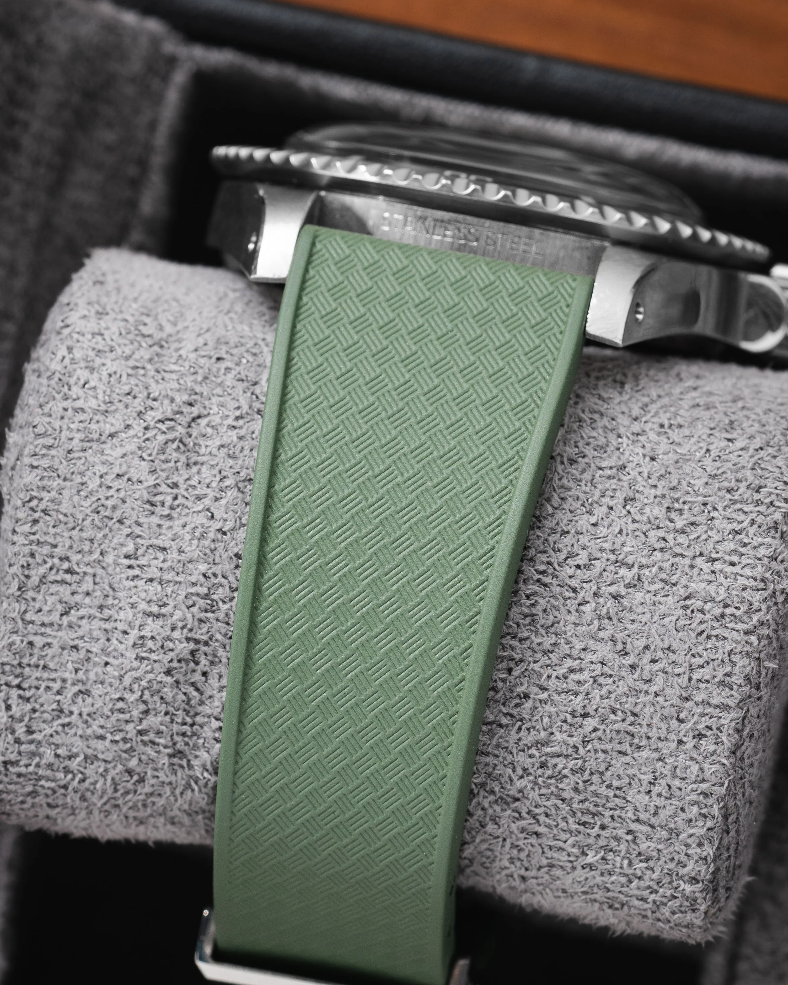 Olive Green Tropical CTS Rubber Strap - Image 7