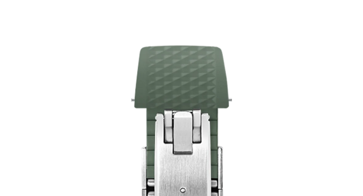 Olive Green Waffle CTS Rubber Strap - Image 7