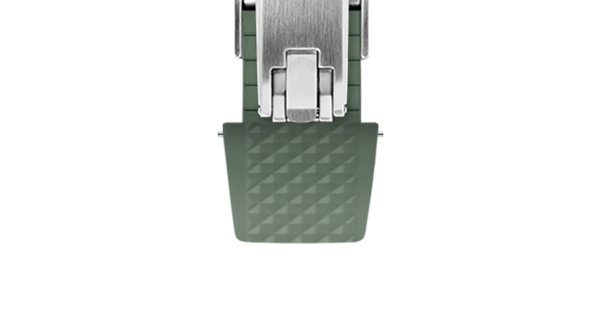 Olive Green Waffle CTS Rubber Strap - Image 8