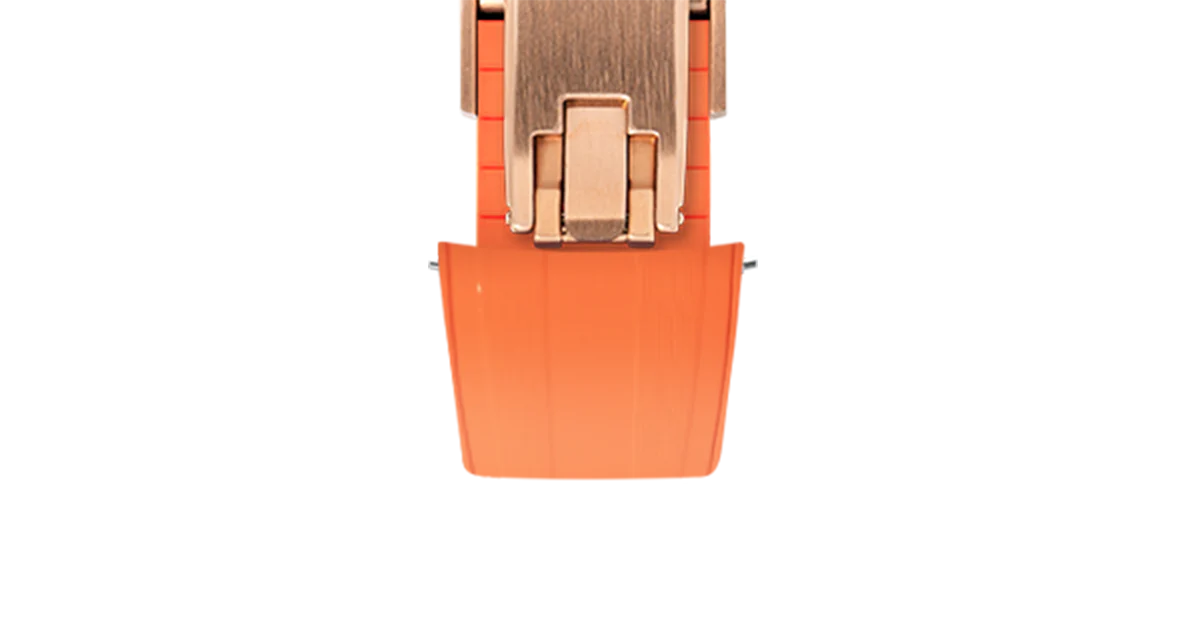 Orange CTS Rubber Strap for Rolex Submariner 41mm - Image 9