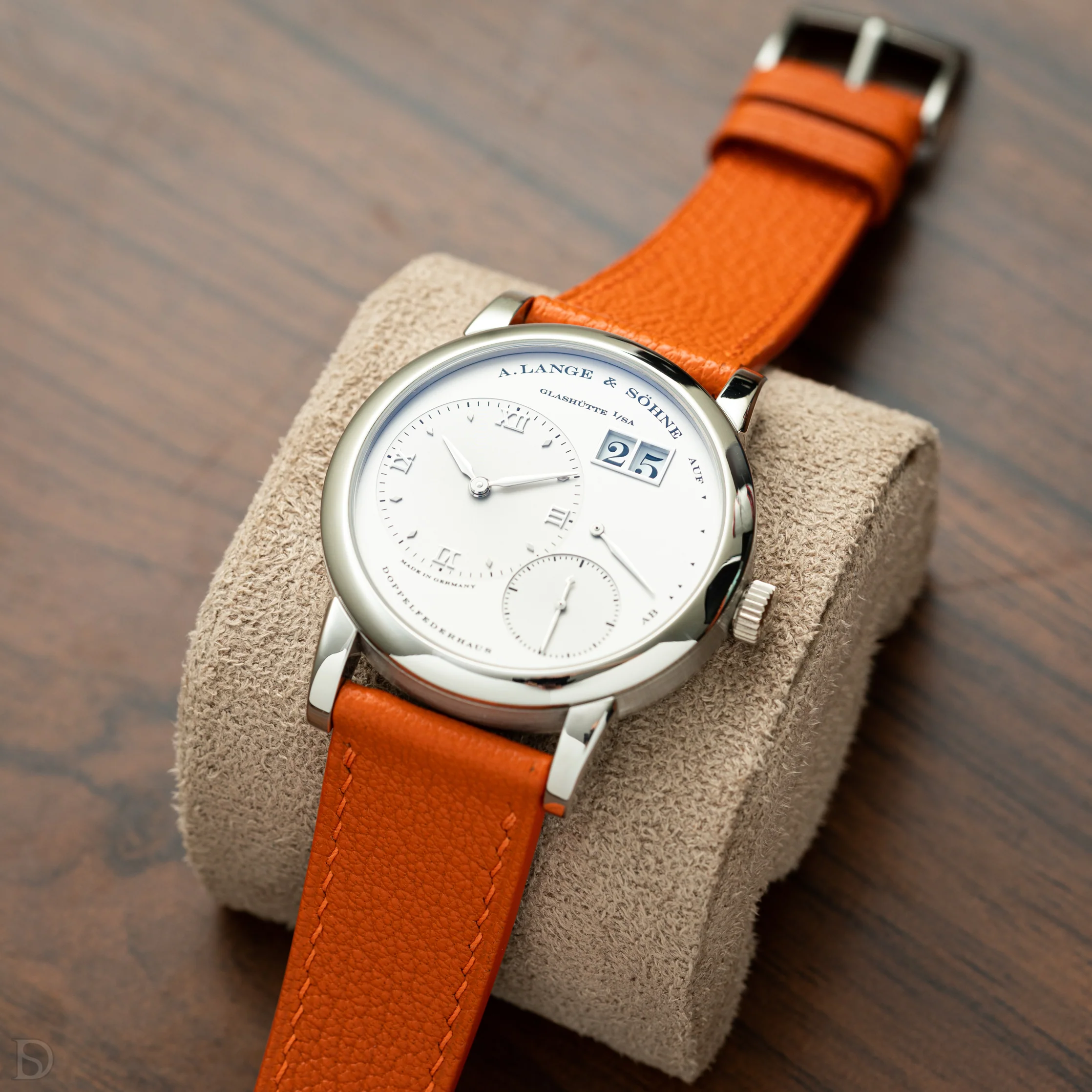 Overstock: Orange Chevre Slim Strap - Image 2