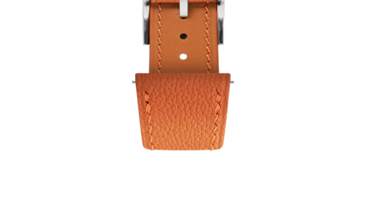 Overstock: Orange Chevre Slim Strap - Image 5