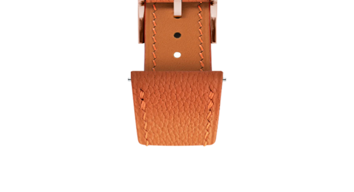 Overstock: Orange Chevre Slim Strap - Image 7