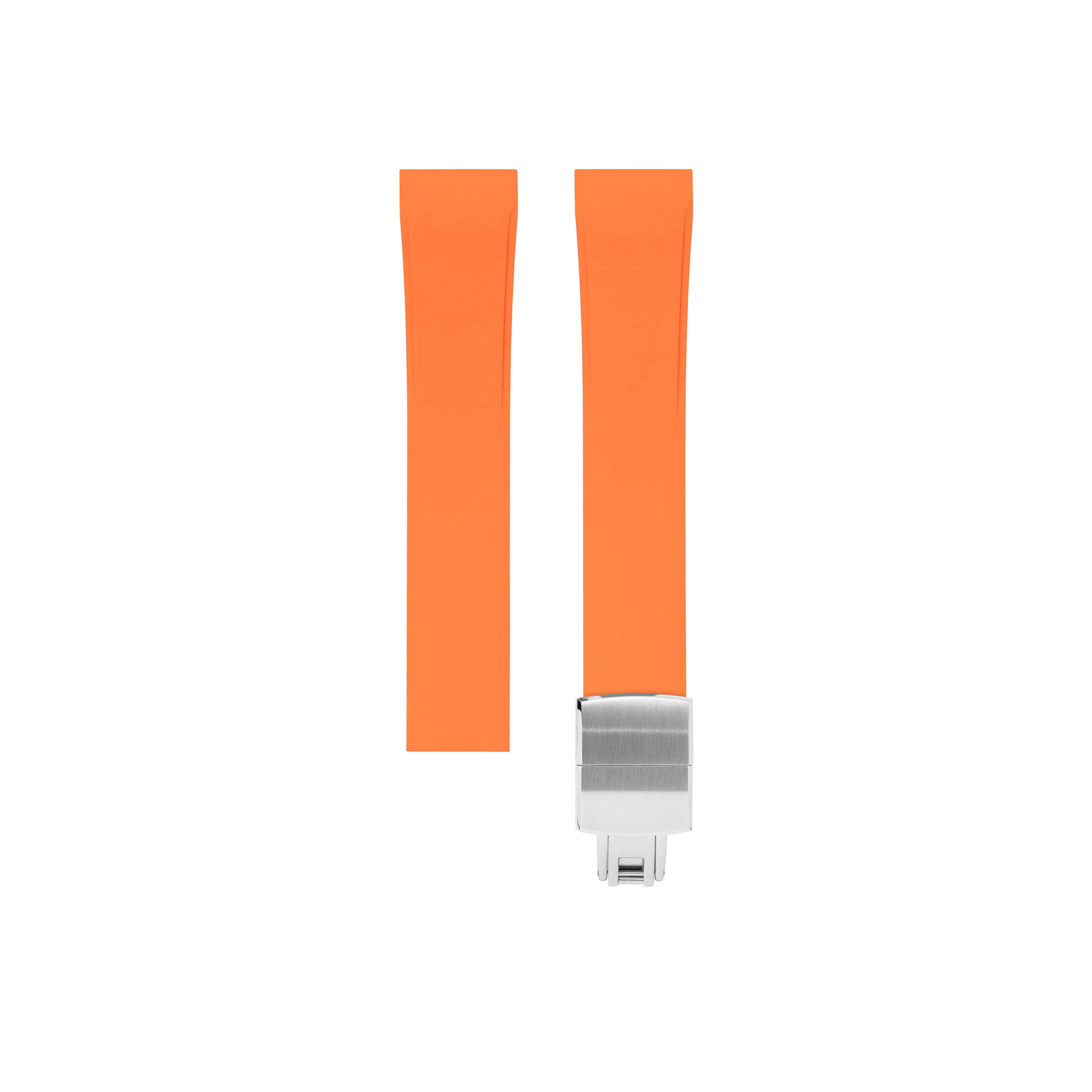 Orange CTS Rubber Strap for Cartier Santos de Cartier - Image 5