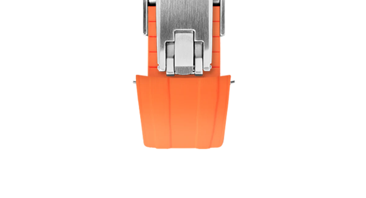 Orange CTS Rubber Strap for Omega Speedmaster & Swatch MoonSwatch - Image 12