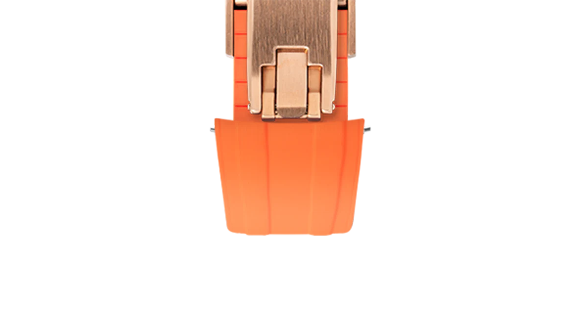 Orange CTS Rubber Strap for Omega Speedmaster & Swatch MoonSwatch - Image 14