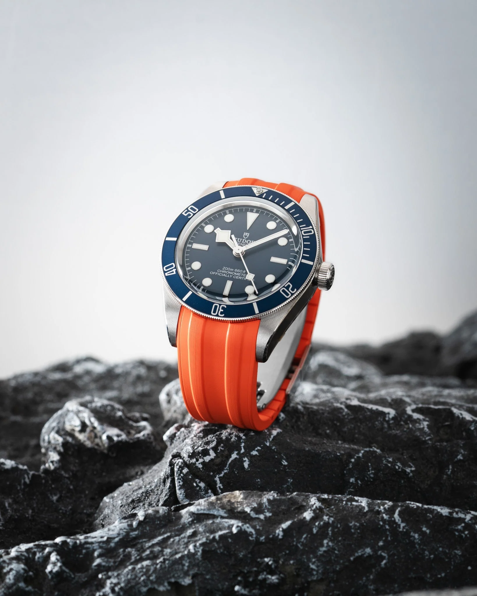 Orange CTS Rubber Strap for Tudor BB58 - Image 2