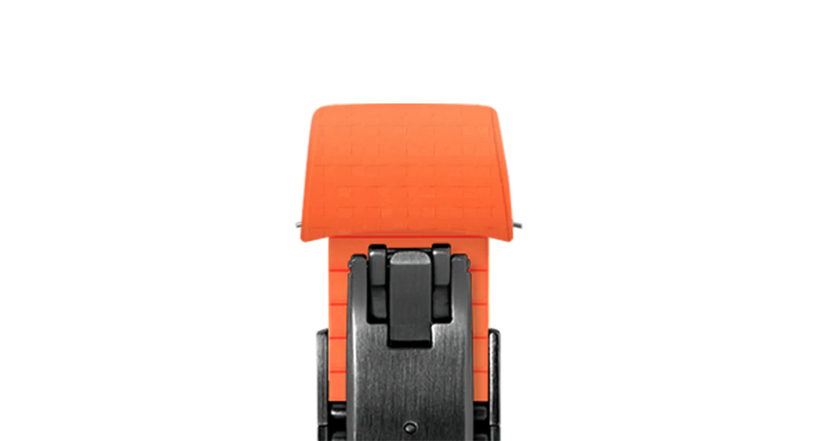 Orange Curved CTS Rubber Strap for MB&F MAD1 - Image 13