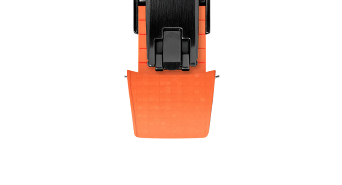 Orange Curved CTS Rubber Strap for MB&F MAD1 - Image 14