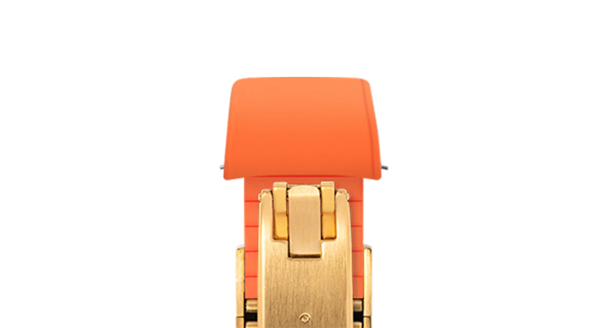 Orange Curved CTS Rubber Strap - Image 15