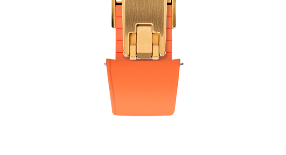 Orange Curved CTS Rubber Strap - Image 16