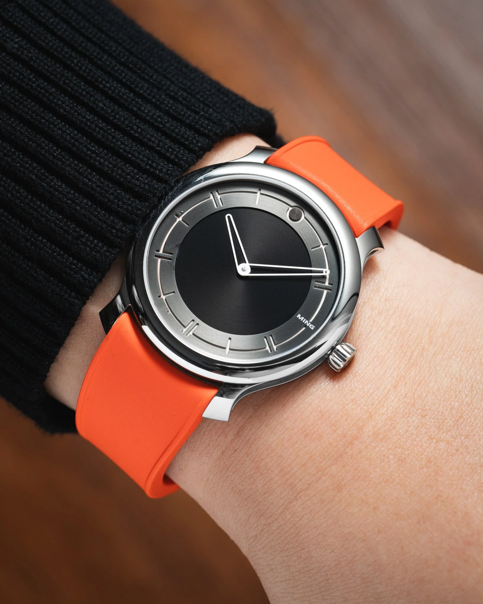Orange Curved CTS Rubber Strap - Image 6