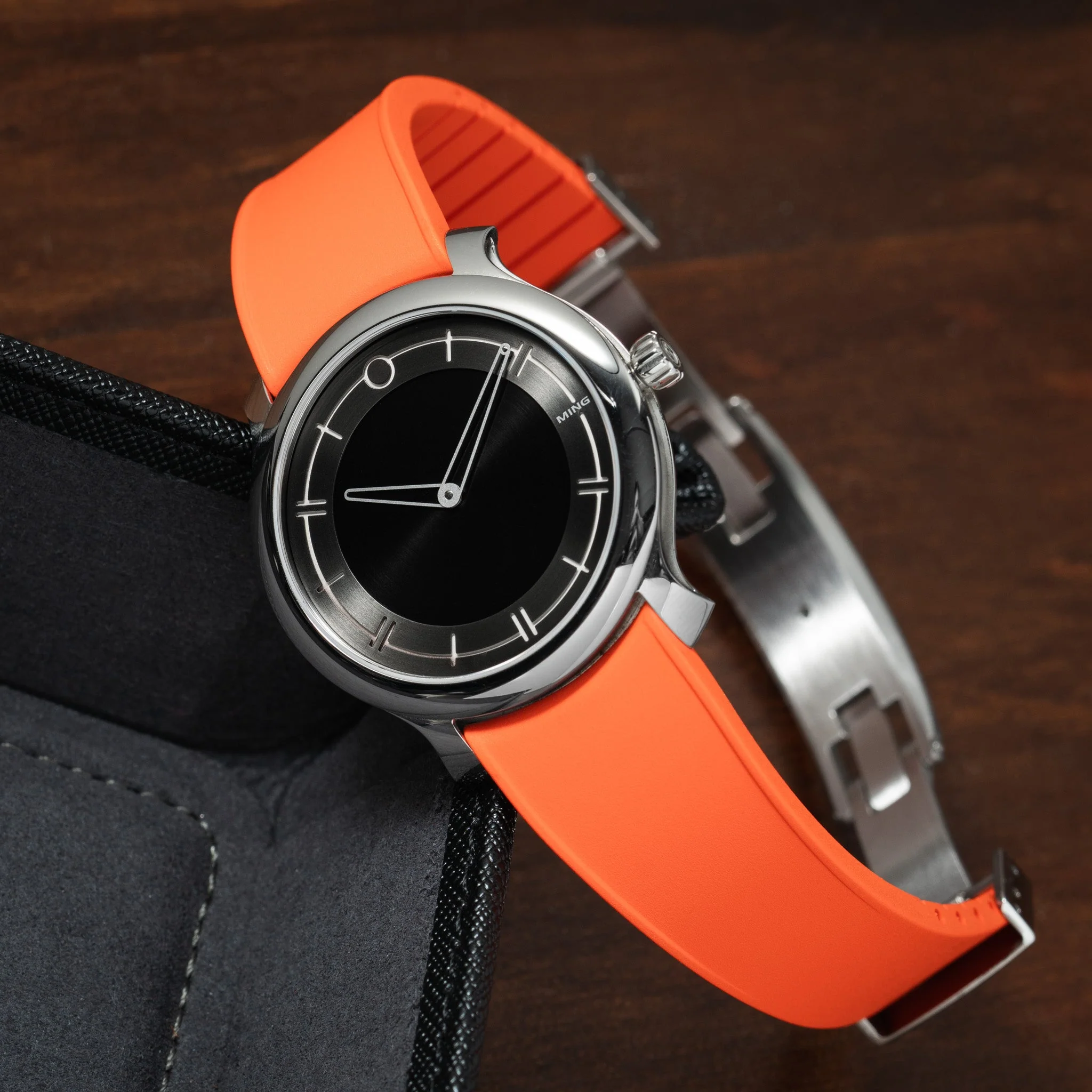 Orange Curved CTS Rubber Strap - Image 8