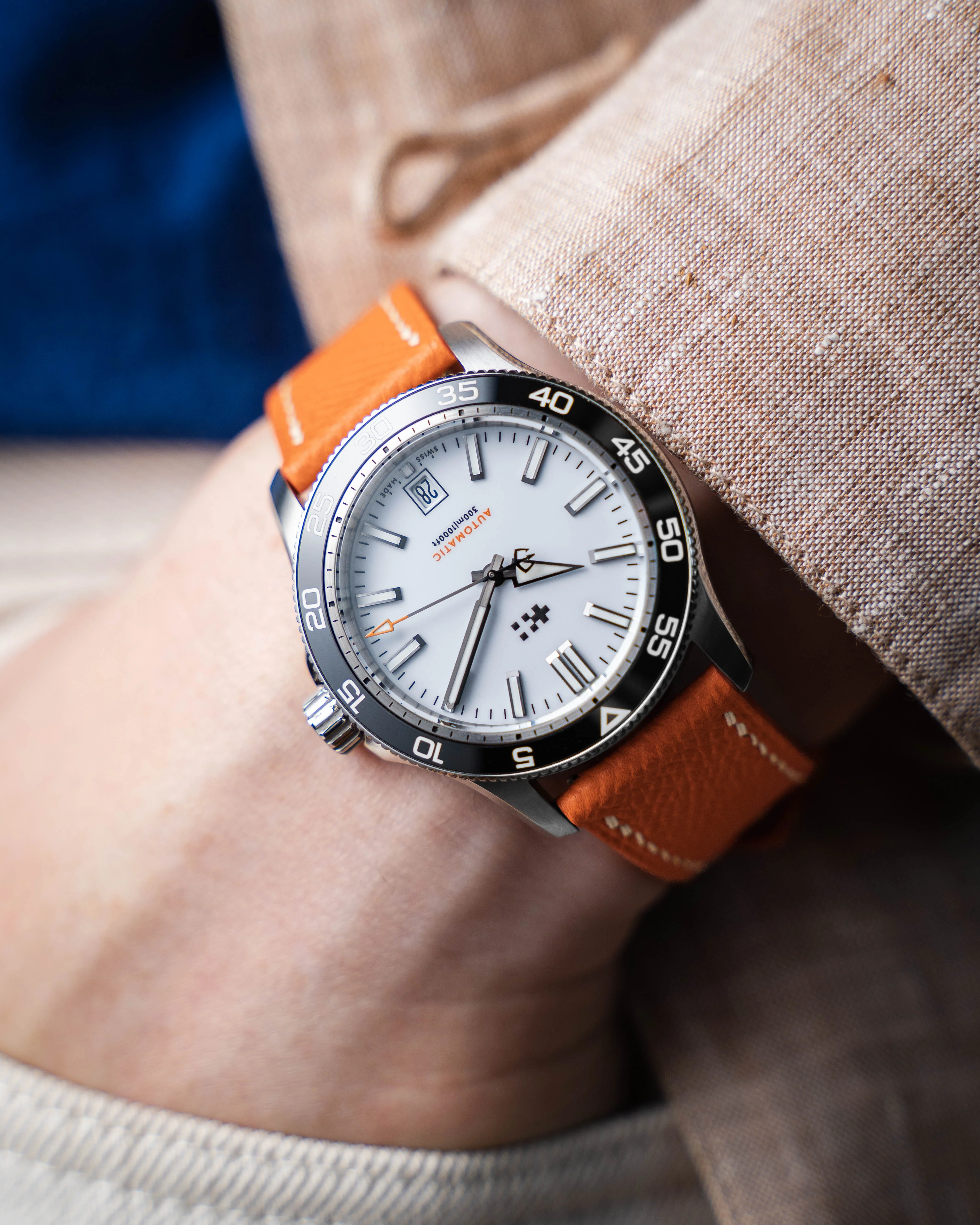 Orange Epsom Slim Strap - Image 4