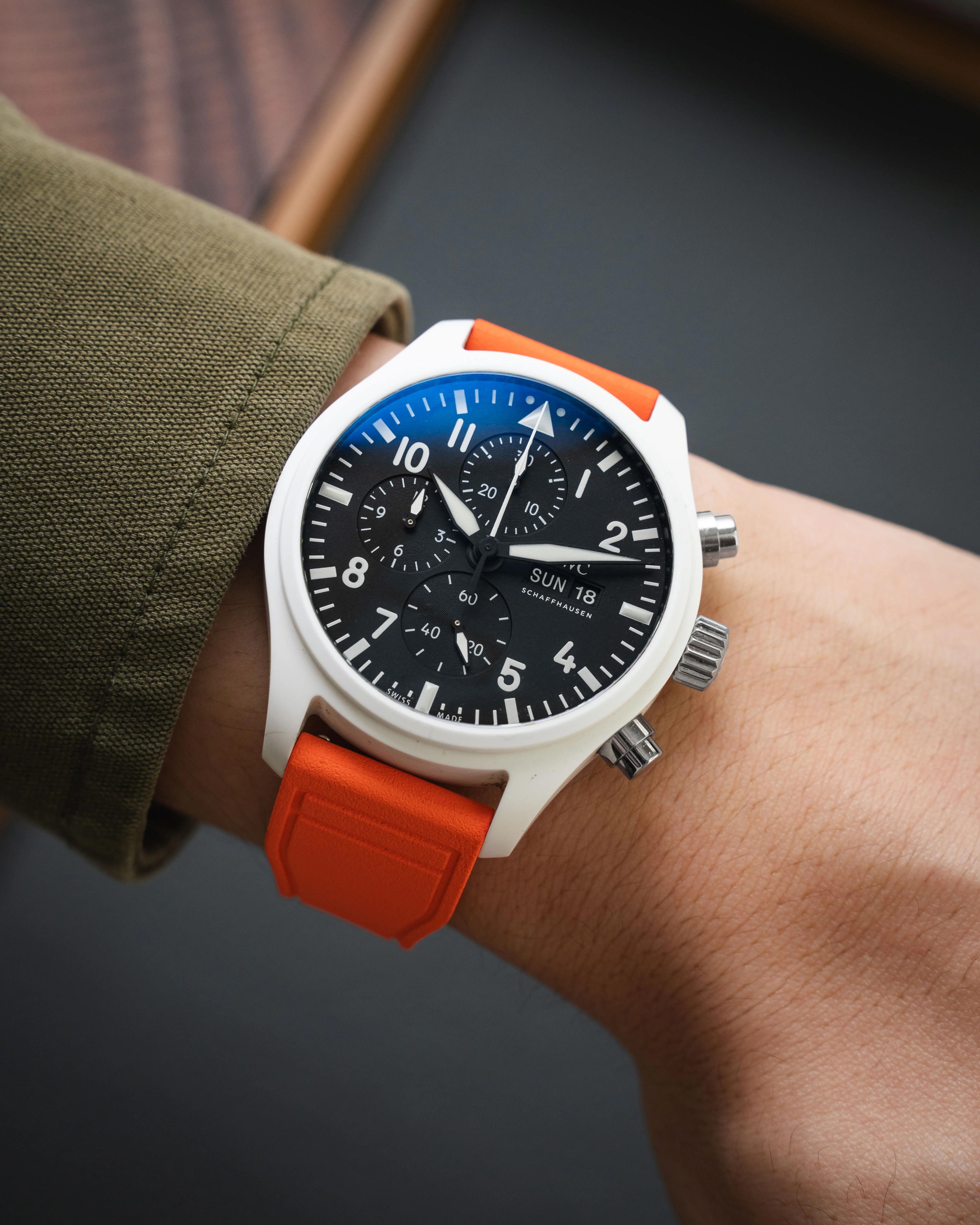 Orange Pilot CTS Rubber Strap - Image 3