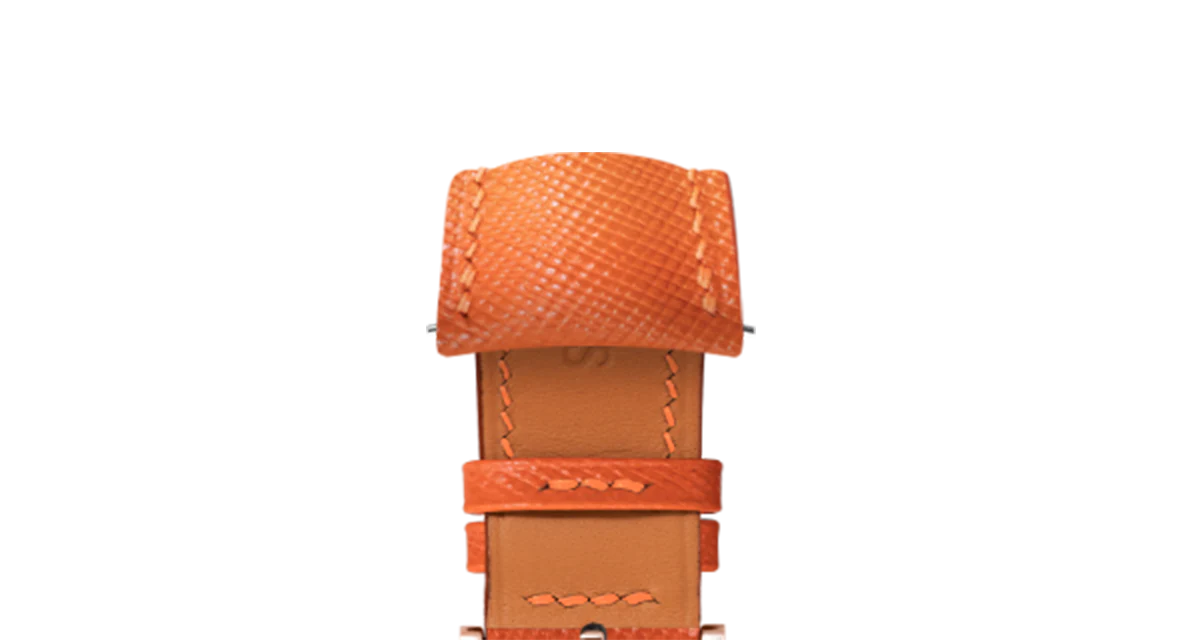 Orange Saffiano Signature (Curved) Strap - Image 6