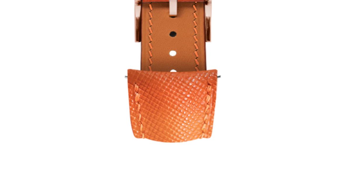 Orange Saffiano Signature (Curved) Strap - Image 7