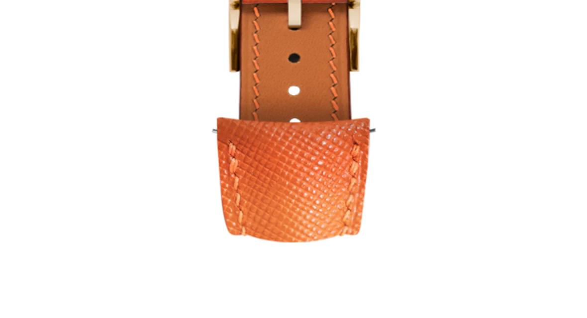 Orange Saffiano Signature (Curved) Strap - Image 9