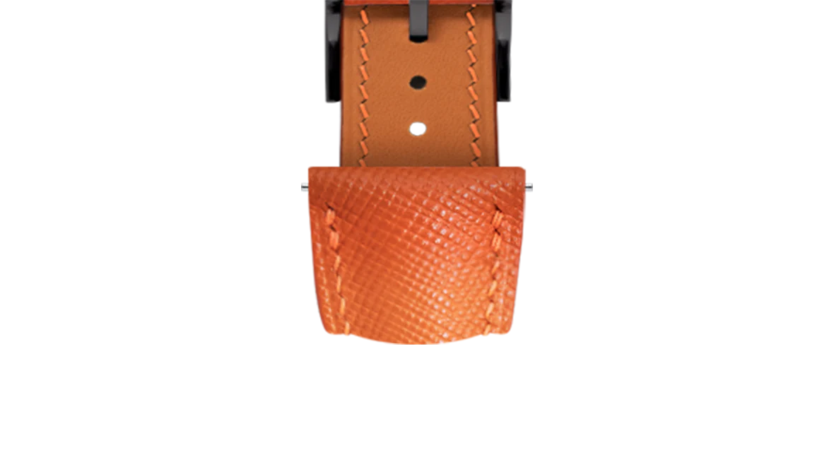 Overstock: Orange Saffiano Signature Strap - Image 11