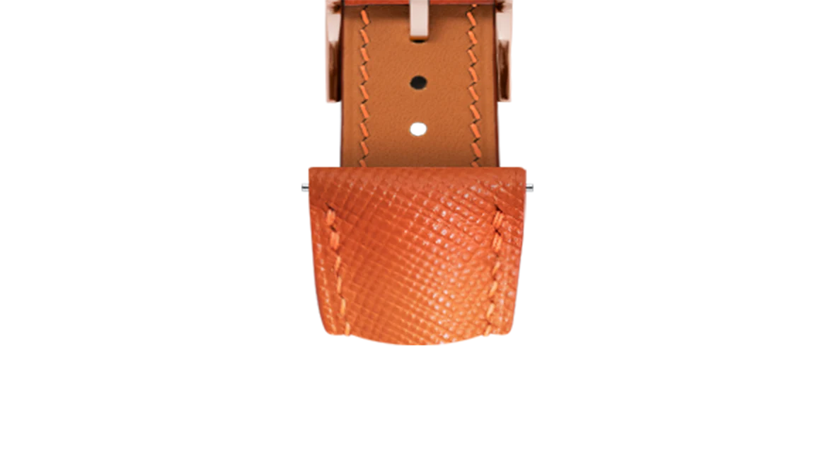Overstock: Orange Saffiano Signature Strap - Image 7