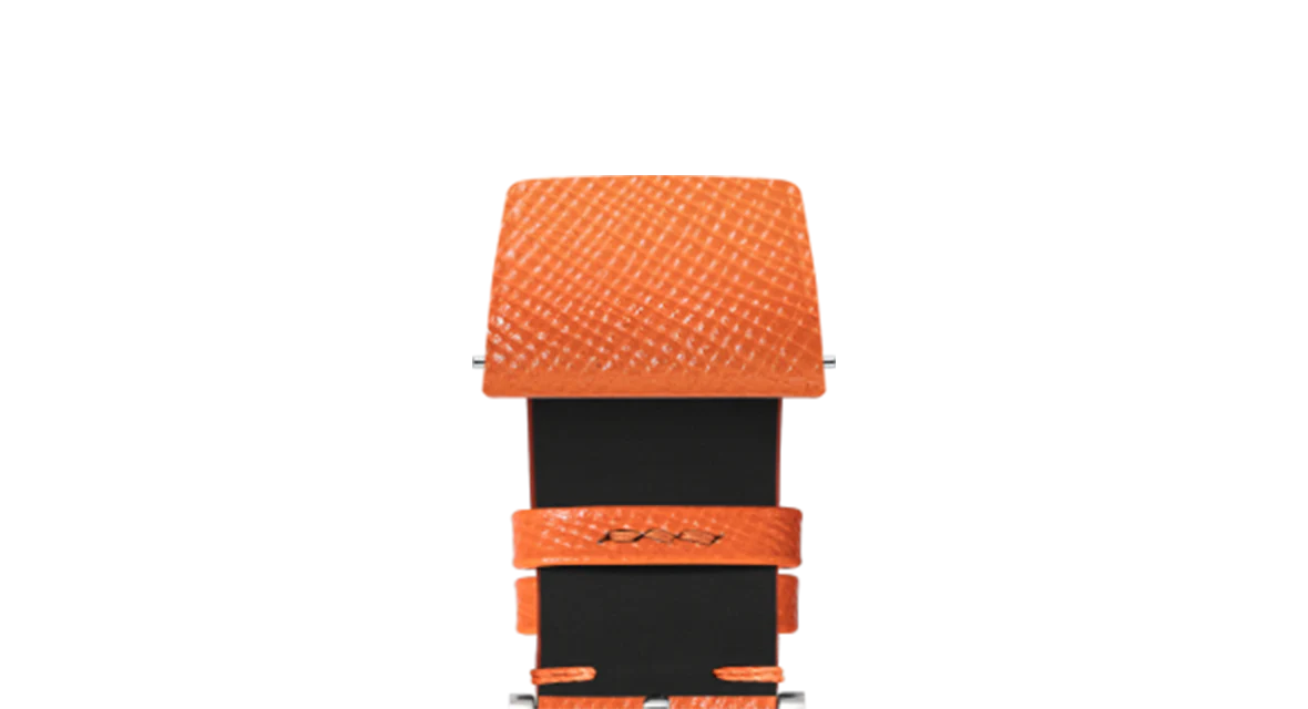 Orange Saffiano Stitchless Strap - Image 5