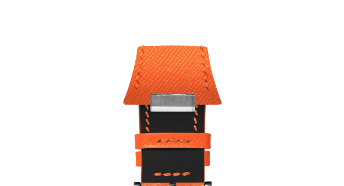 Orange Saffiano Strap for Tissot PRX - Image 13