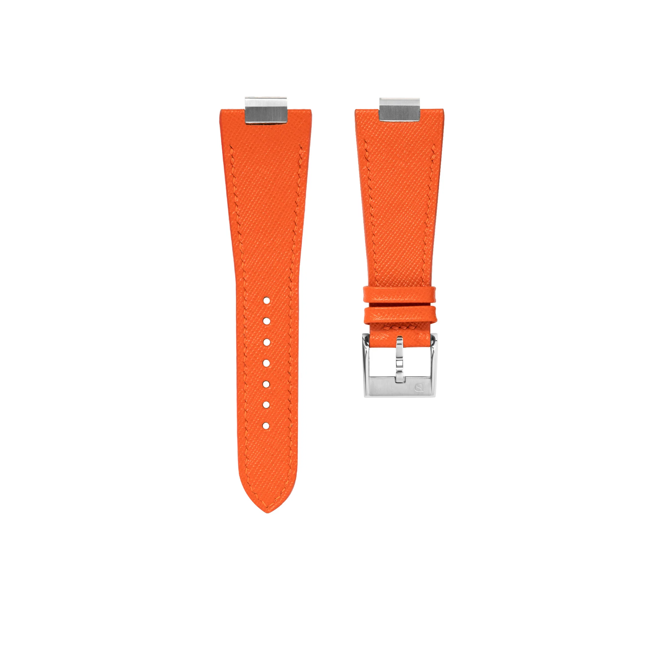 Orange Saffiano Strap for Tissot PRX - Image 6