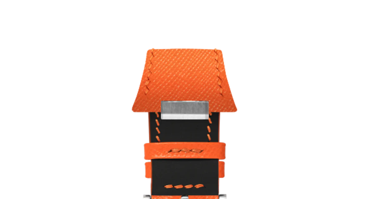 Orange Saffiano Strap for Tissot PRX - Image 7