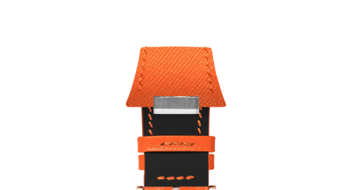 Orange Saffiano Strap for Tissot PRX - Image 9