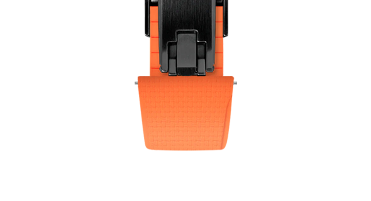 Orange Sailcloth CTS Rubber Strap for Cartier Santos de Cartier - Image 13
