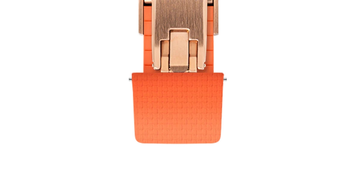 Orange Sailcloth CTS Rubber Strap for F.P. Journe Élégante - Image 10