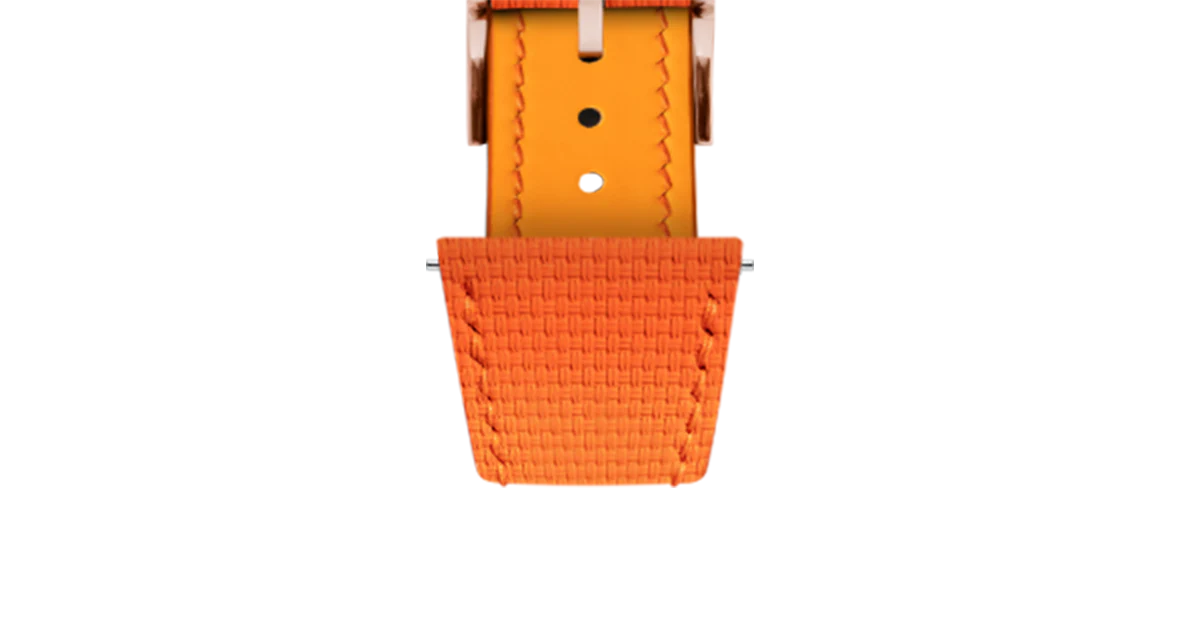 Orange Sailcloth Slim Strap for De Bethune - Image 10