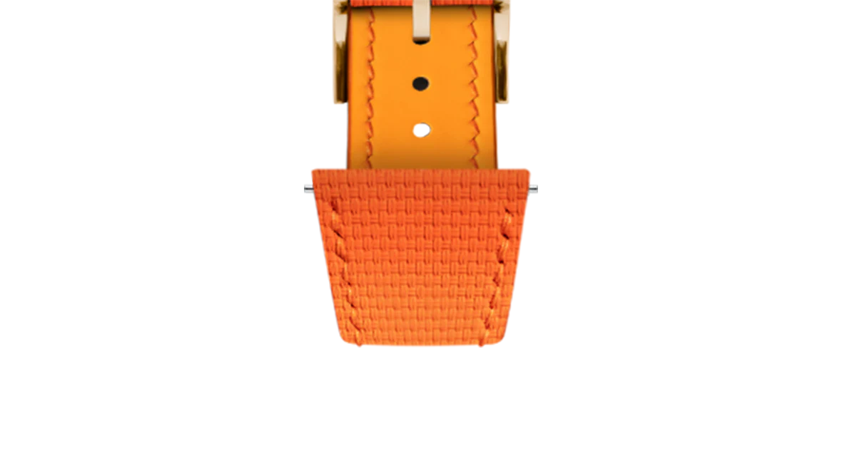Orange Sailcloth Slim Strap for De Bethune - Image 12