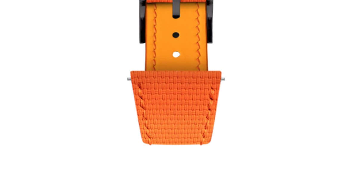 Orange Sailcloth Slim Strap for De Bethune - Image 14
