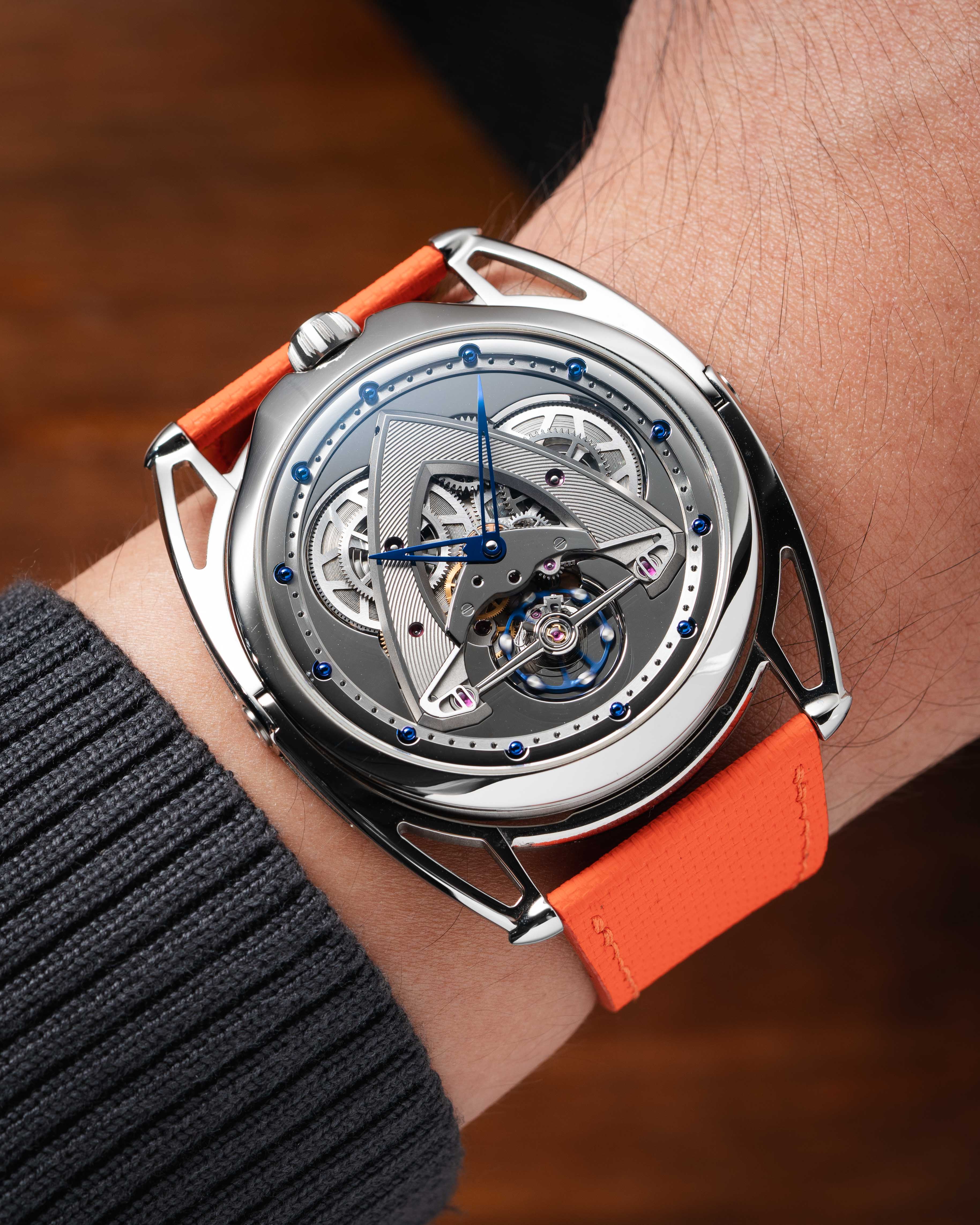 Orange Sailcloth Slim Strap for De Bethune - Image 3