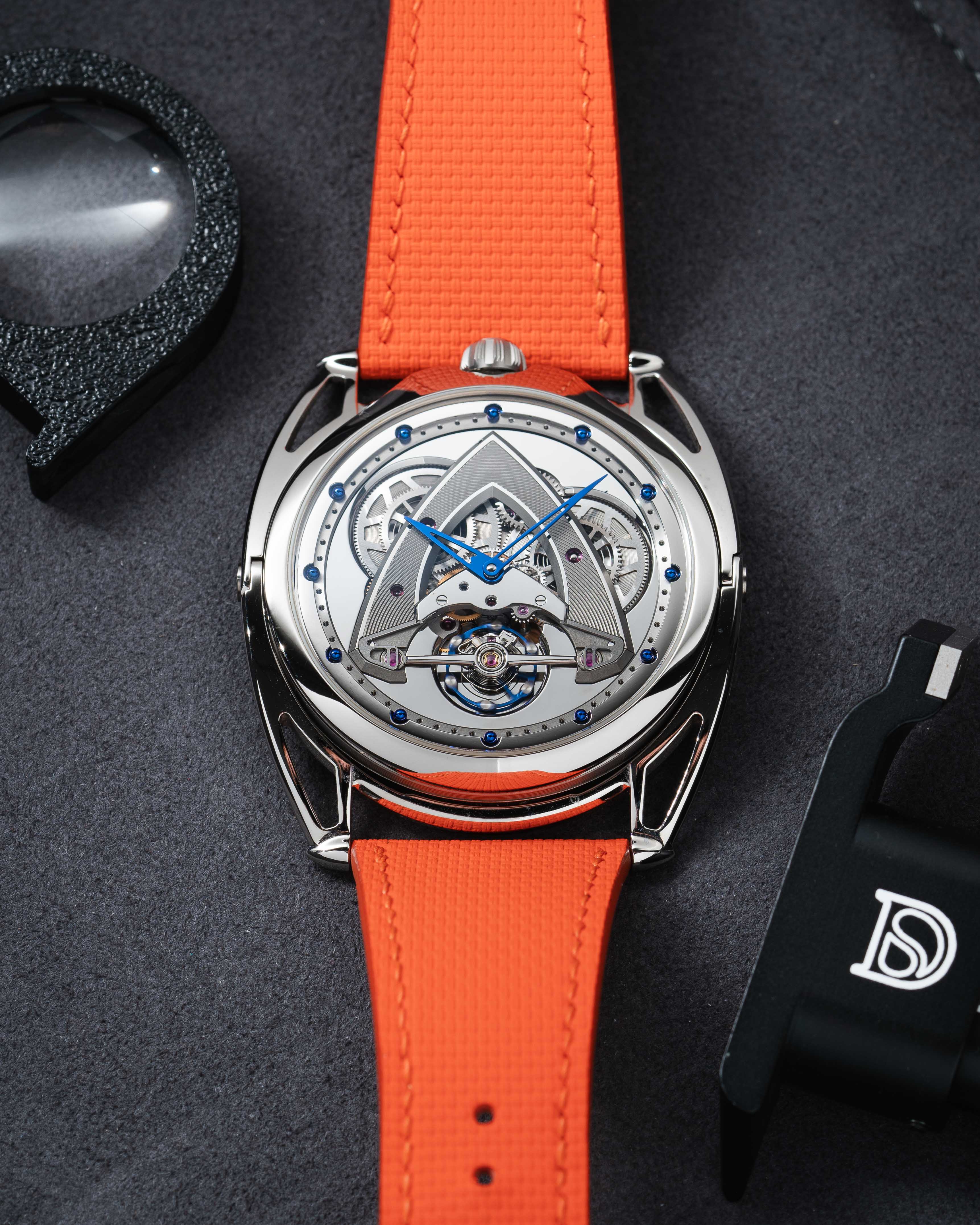 Orange Sailcloth Slim Strap for De Bethune - Image 4
