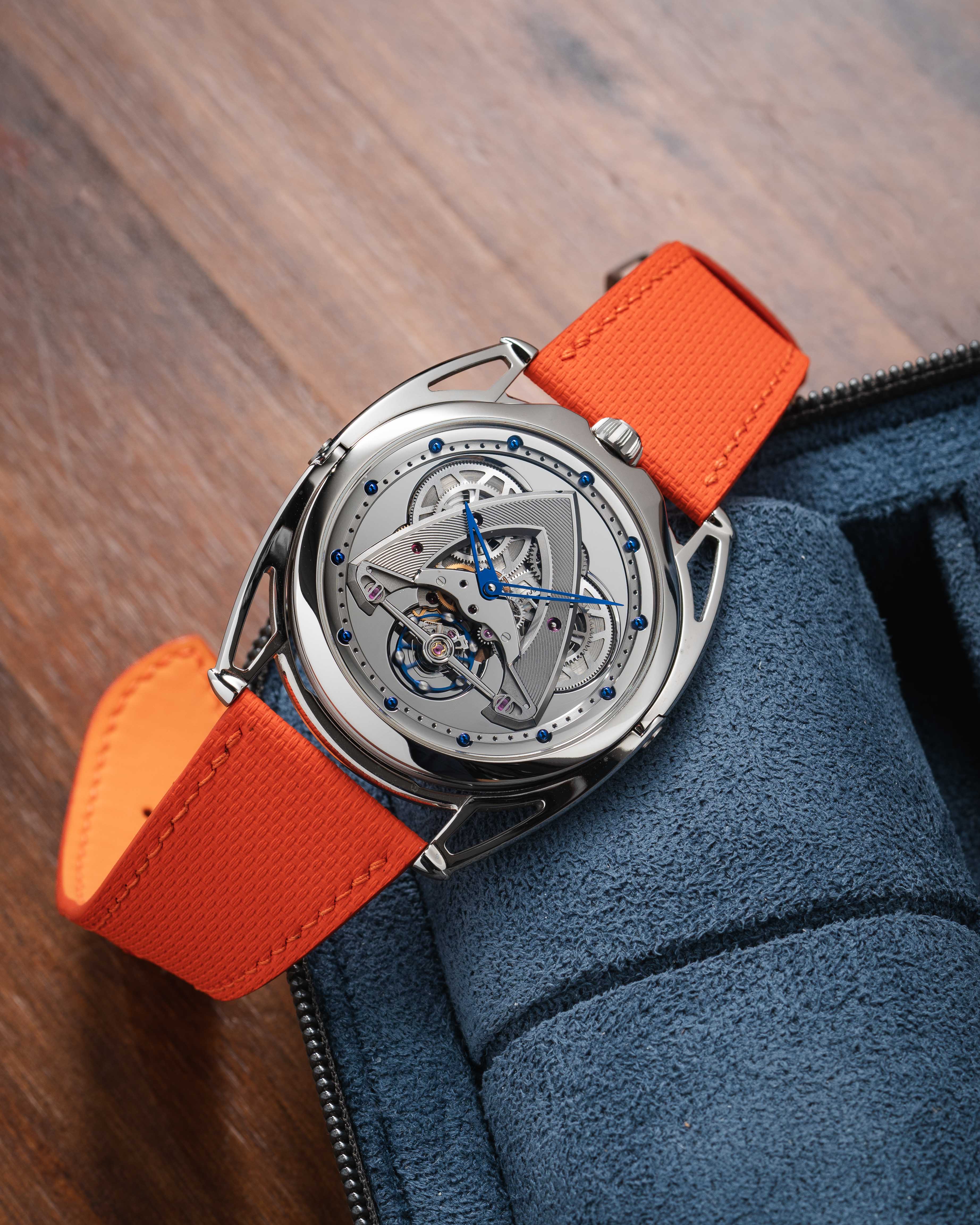 Orange Sailcloth Slim Strap for De Bethune - Image 5