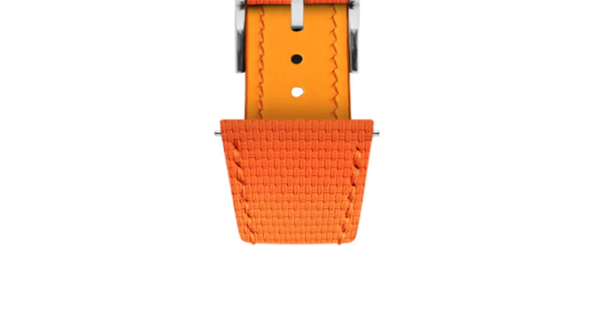 Orange Sailcloth Slim Strap for De Bethune - Image 8