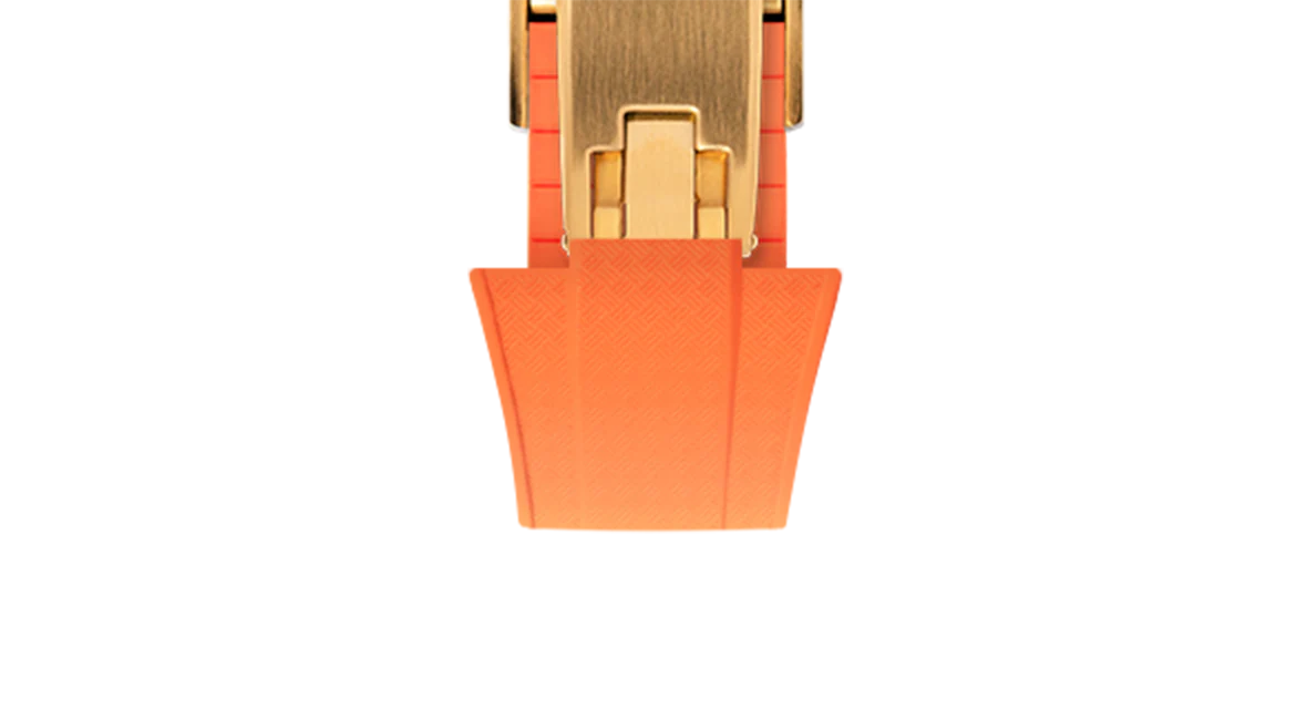 Orange CTS Rubber Strap for Tissot PRX - Image 12