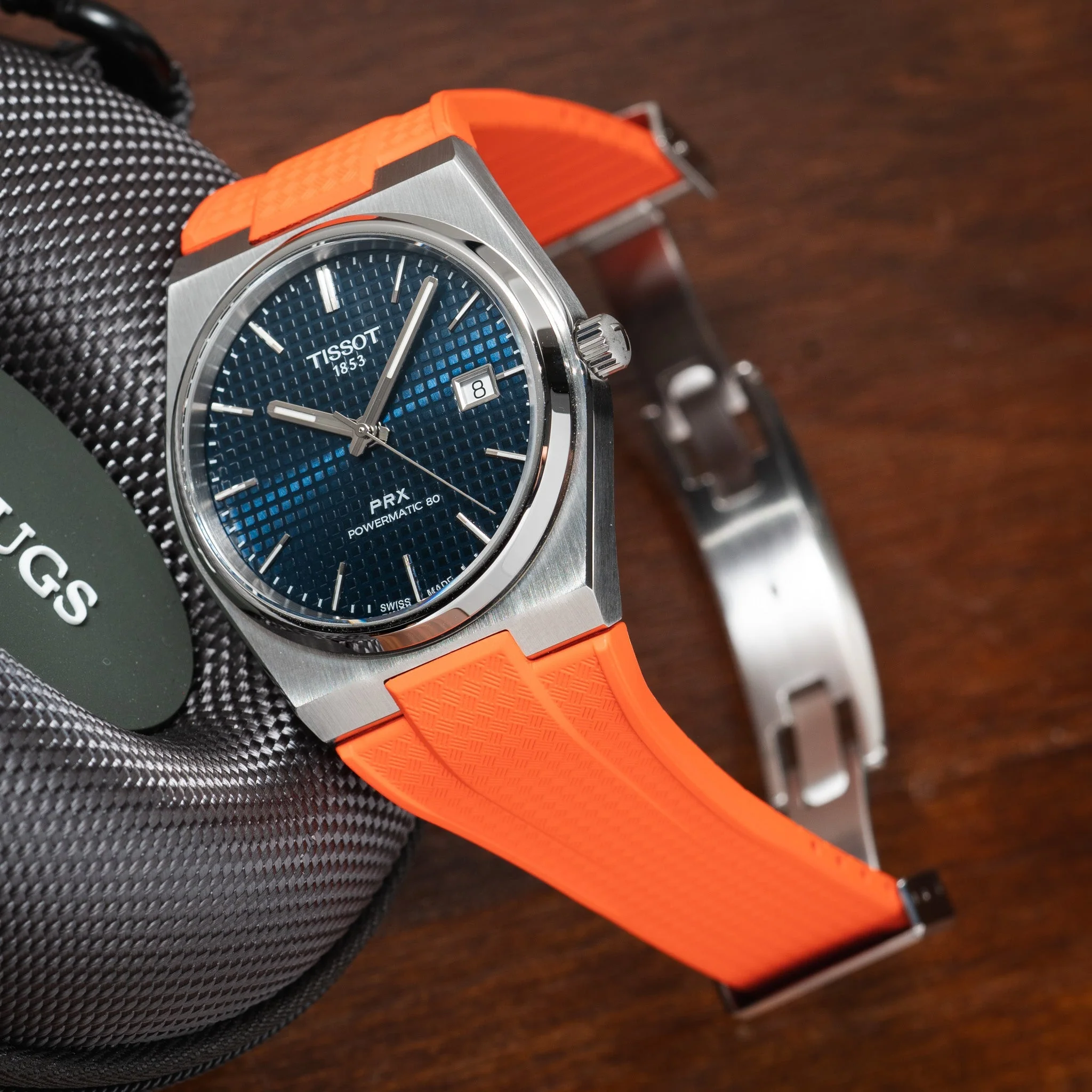 Orange CTS Rubber Strap for Tissot PRX - Image 2