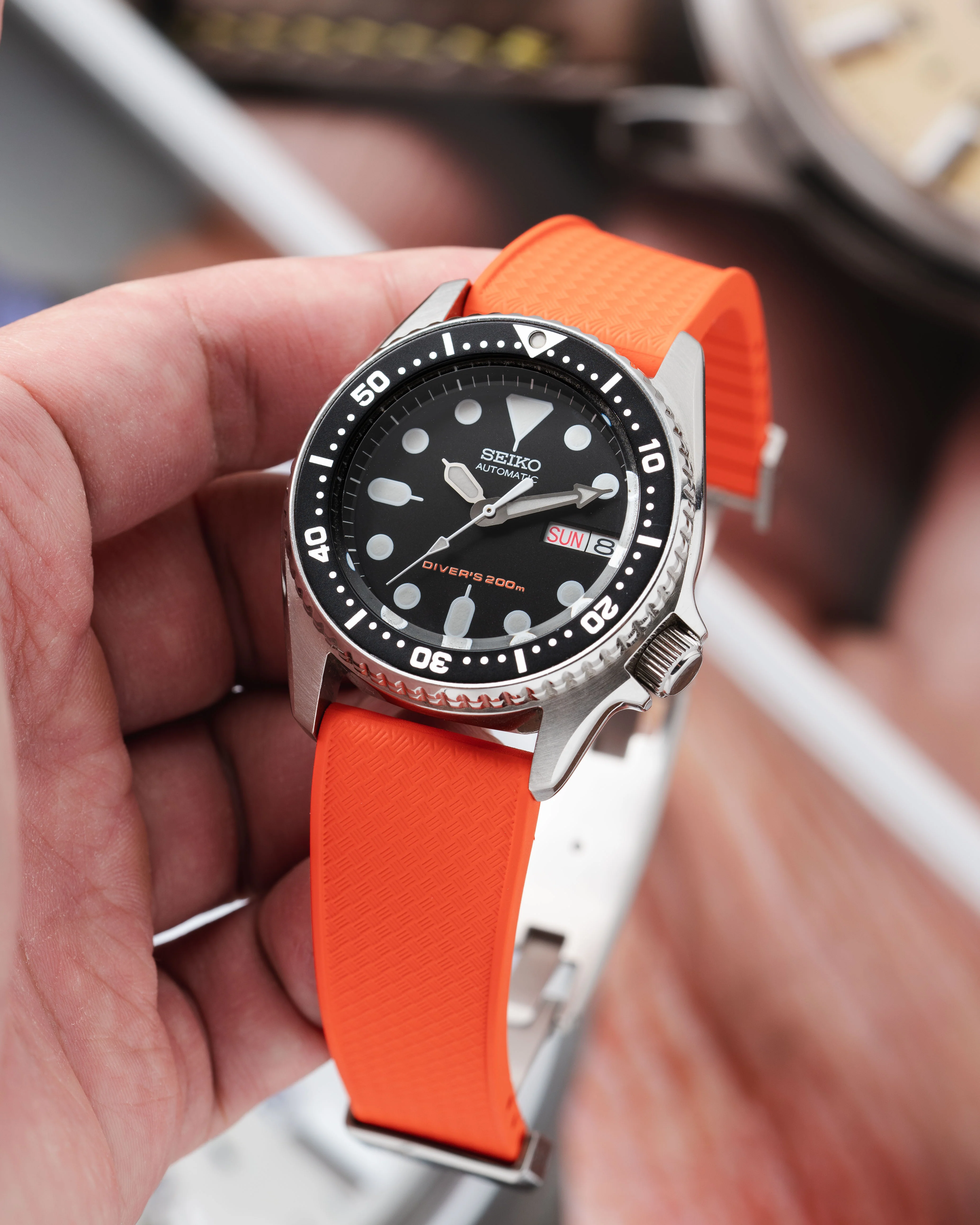 Orange Tropical CTS Rubber Strap - Image 2