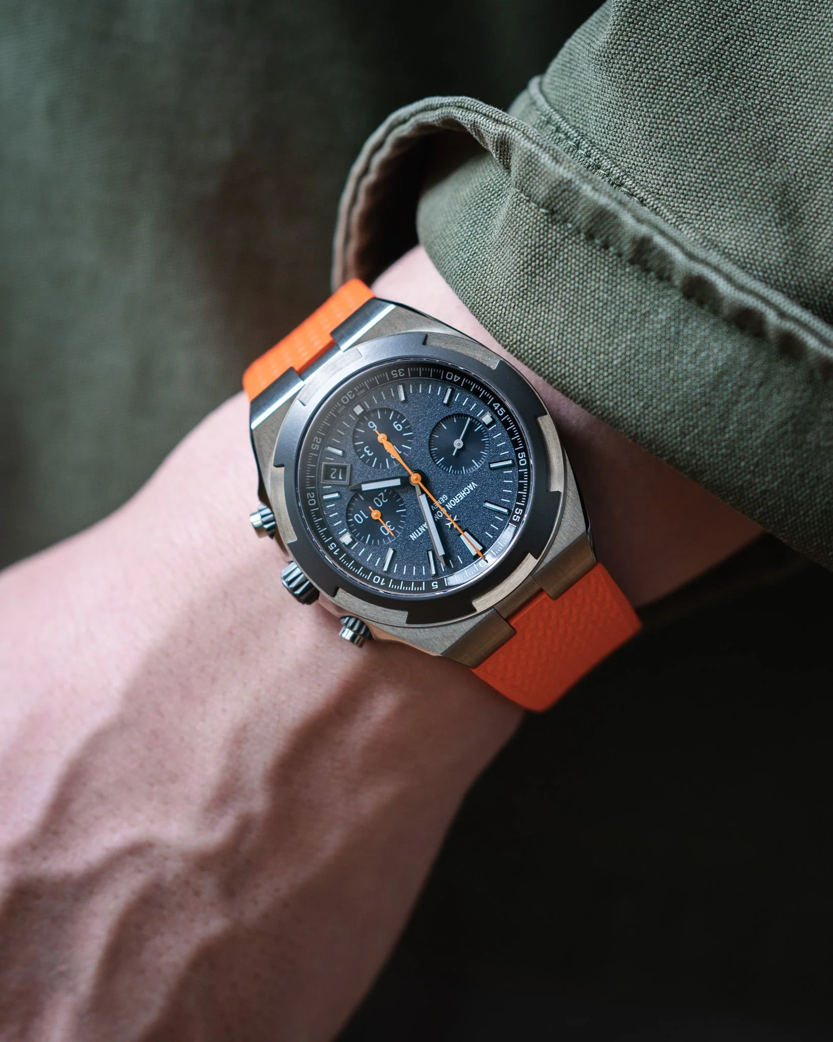 Orange CTS Rubber Strap for Vacheron Constantin Overseas - Image 4