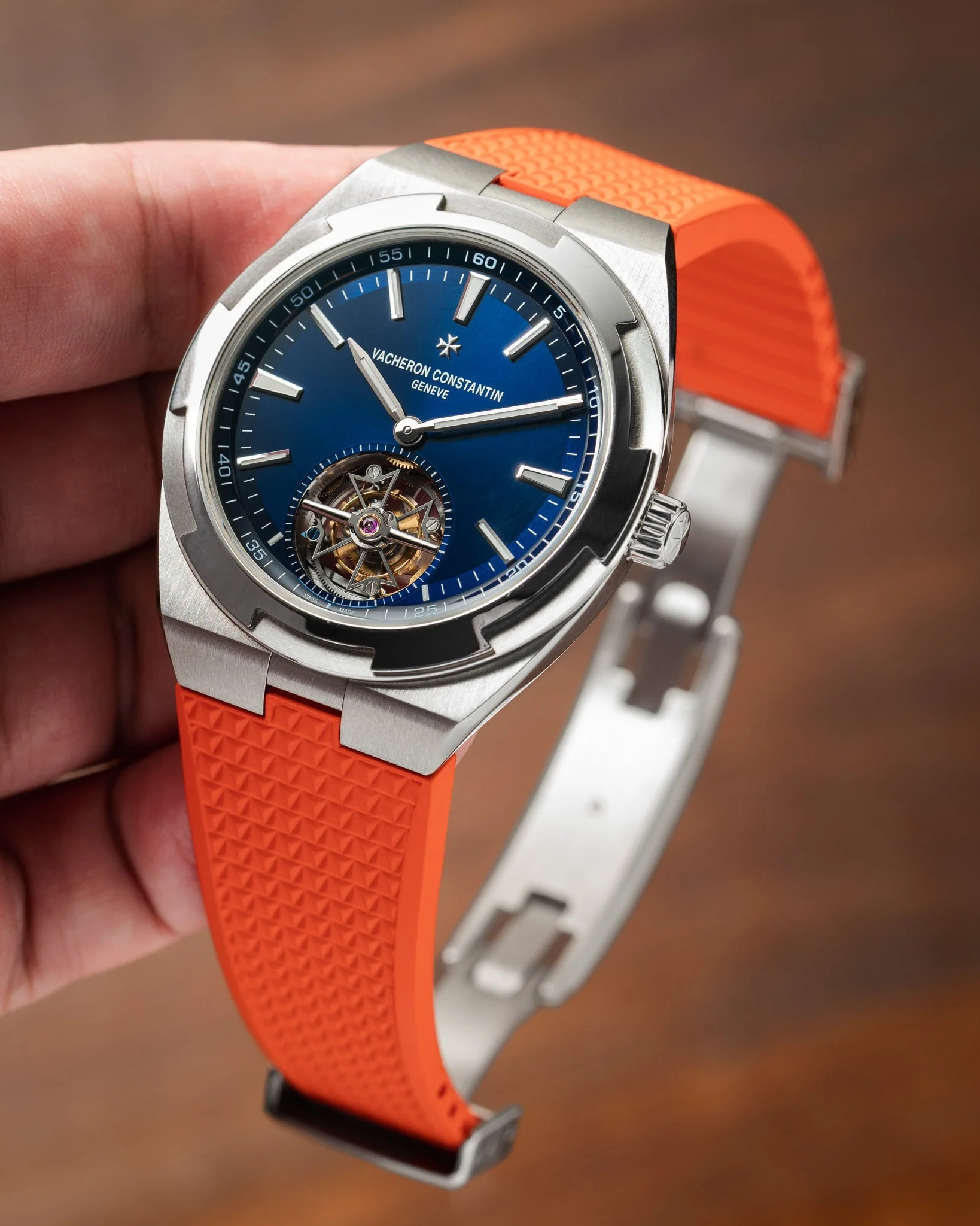 Orange CTS Rubber Strap for Vacheron Constantin Overseas - Image 6