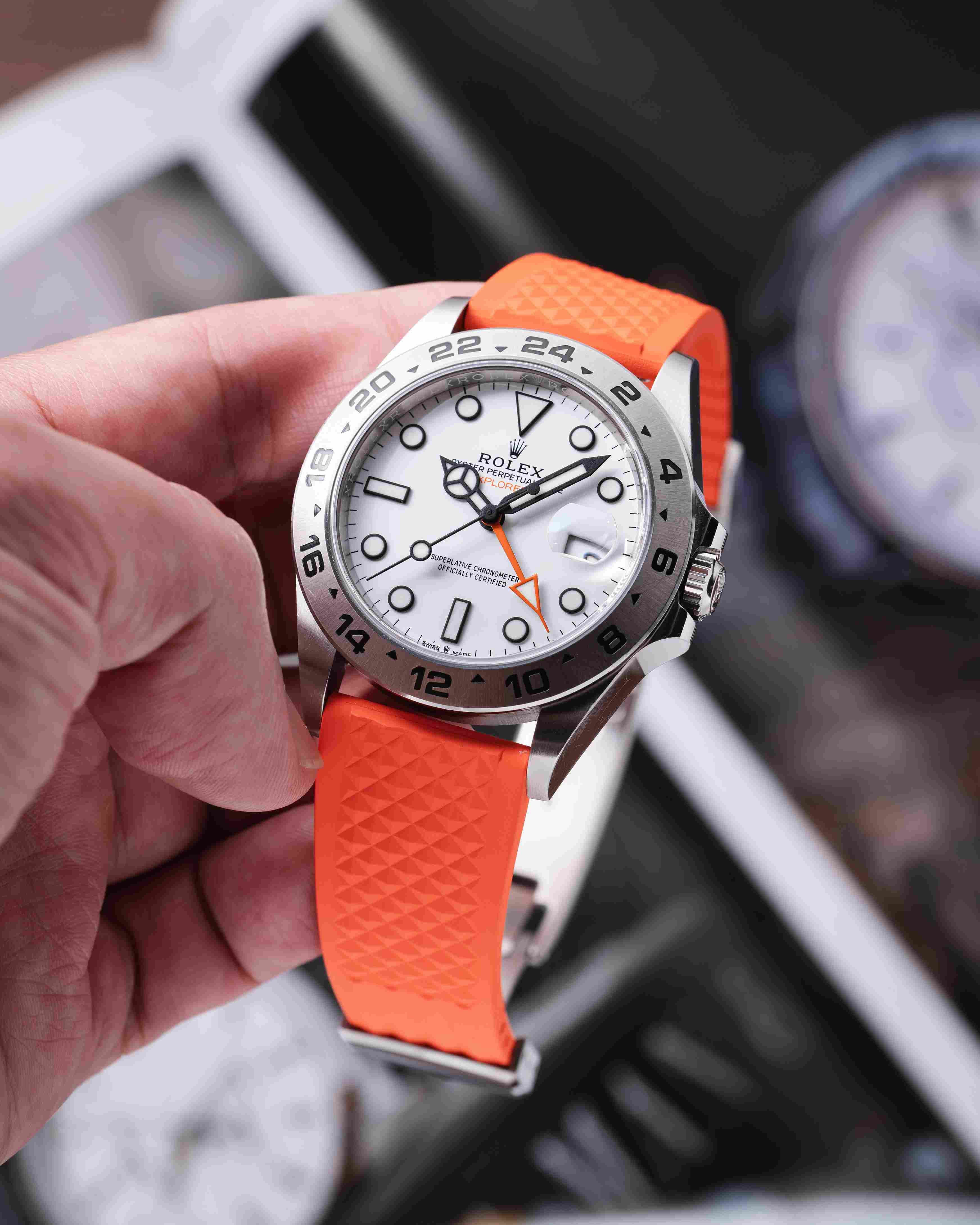 Orange Waffle CTS Rubber Strap - Image 10