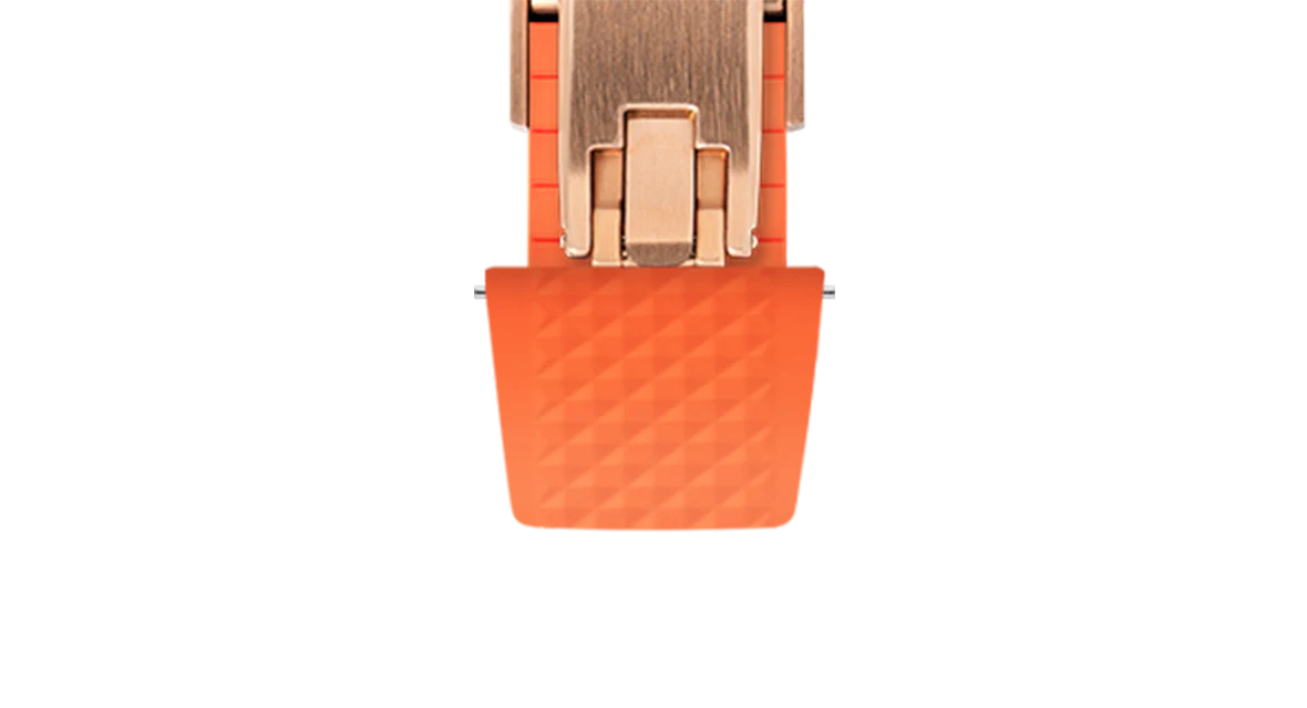 Orange Waffle CTS Rubber Strap - Image 14