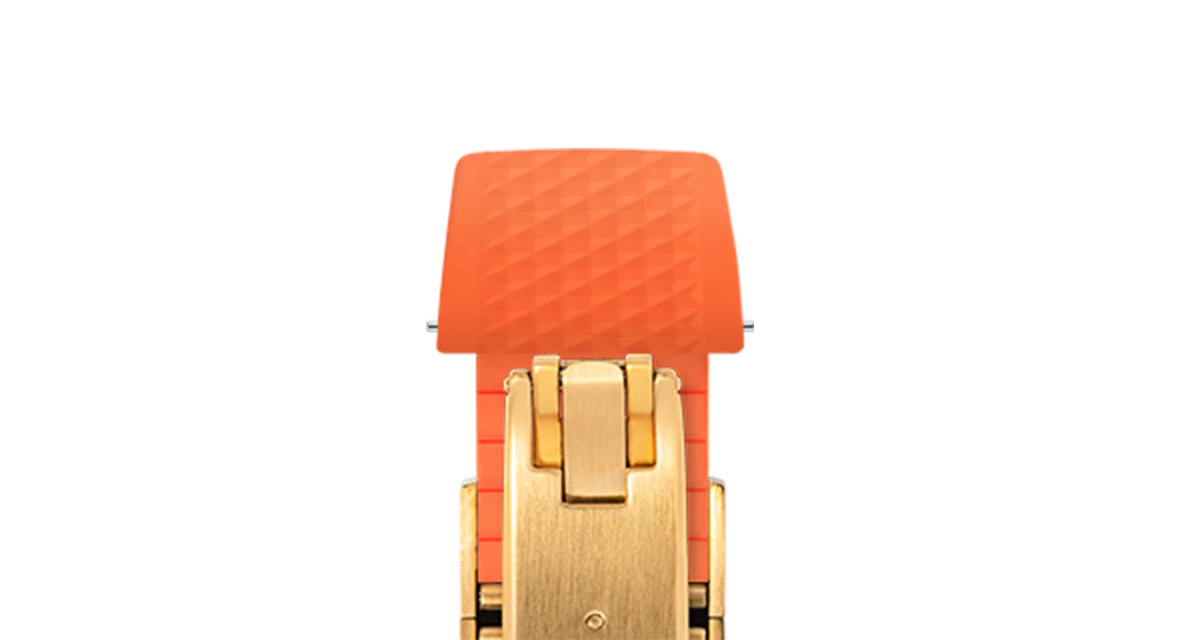 Orange Waffle CTS Rubber Strap - Image 15